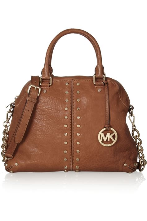 michael kors brown over the shoulder purse|solid brown Michael Kors purses.